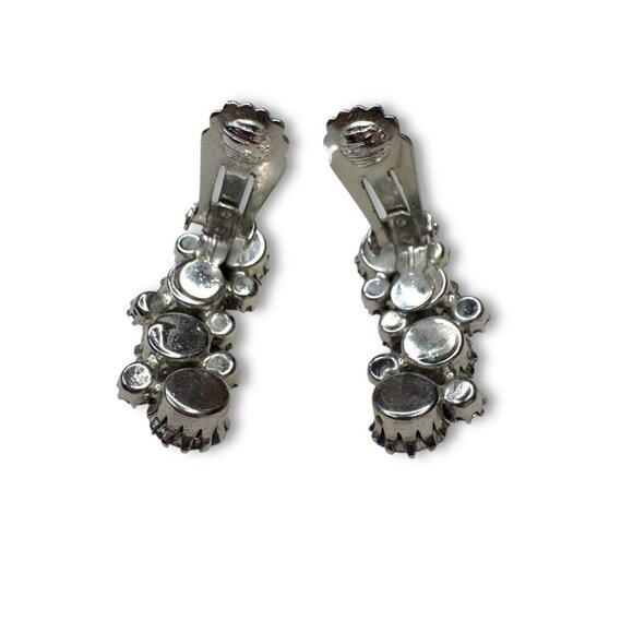 Karu Arke Signed Blue Crystal Brooch Earrings Set Selenium Glow - Picture 8 of 13